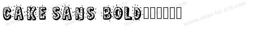 Cake Sans Bold字体转换